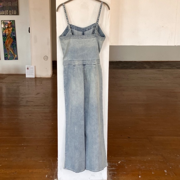 AG Giselle denim cropped leg jumpsuit - Picture 3 of 8